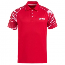 GEWO Poloshirt Marmo II rot/weiß