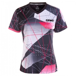 GEWO Lady Shirt Lugo schwarz/pink