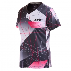 GEWO Lady Shirt Lugo schwarz/pink
