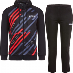 GEWO Trainingsanzug Ponza I schwarz/rot