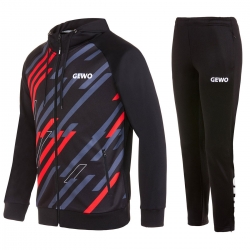 GEWO Trainingsanzug Ponza I schwarz/rot