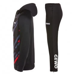 GEWO Trainingsanzug Ponza I schwarz/rot