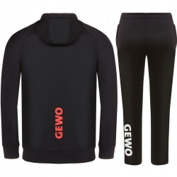 GEWO Trainingsanzug Ponza I schwarz/rot